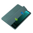 Etui do Samsung Galaxy Tab S9 FE+ Plus, Smartcase Hybrid, z miejscem na rysik, zielone