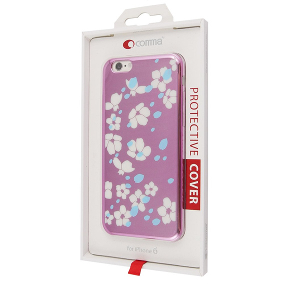 Etui COMMA Bloom Hard Case do iPhone 6 6s 4.7 - Różowy