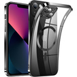 Etui do iPhone 13, Electro MagSafe, czarne + Szkło na ekran