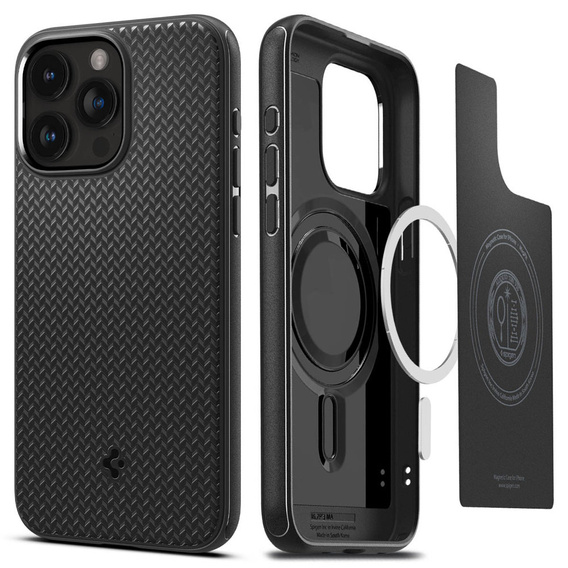 Etui SPIGEN do iPhone 15 Pro Max, Mag Armor, matowe czarne