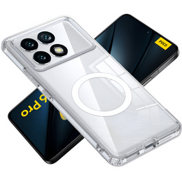 Etui do Xiaomi Poco F6 Pro, Fusion Hybrid, do MagSafe, przezroczyste