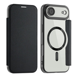 Etui z klapką do iPhone Air, RFID Wallet MagSafe z ochroną aparatu, czarne