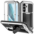 Etui pancerne do Samsung Galaxy S25+ Plus, R-JUST, srebrne