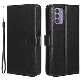 Etui z klapką do Nokia G42, Crazy Horse Wallet, czarne