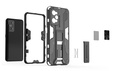 Etui do Realme GT 2 5G / GT Neo 2 / GT Neo 3T, Military kickstand z blaszką do uchwytu, czarne
