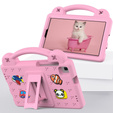 Etui do Samsung Galaxy Tab A7 Lite 8.7 T220/T225, Cute Patterns, z podstawką, Różowe