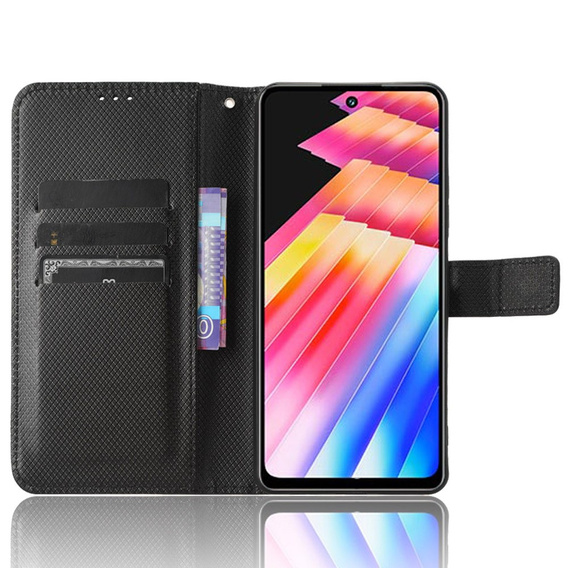 Etui z klapką do Infinix Hot 30, Wallet Smart Magnet, czarne