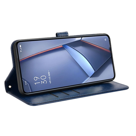 Etui z klapką do Xiaomi Poco F7 Wallet Rhombus - niebieskie