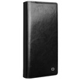 Etui z klapką do Samsung Galaxy S24 Ultra, QIALINO Leather Wallet, czarne