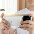 Etui Magnetic Dual Glass MagSafe do iPhone 15, złote