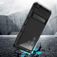Etui do Samsung Galaxy S22 Ultra, R-JUST, pancerne, czarne