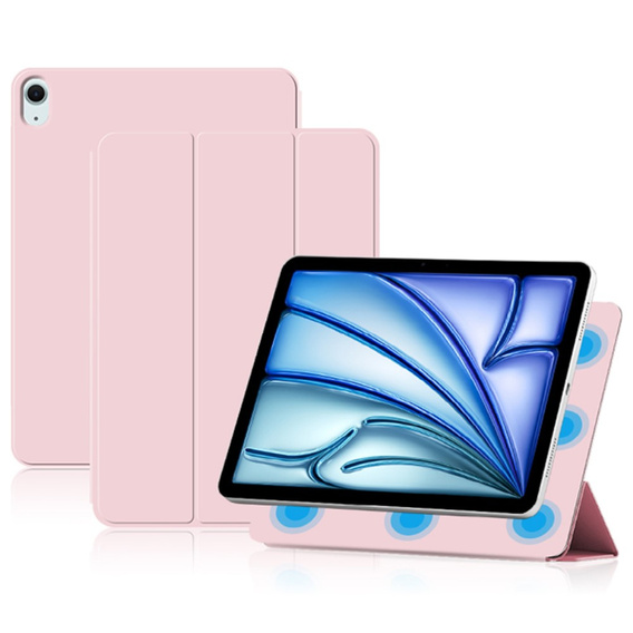 Etui do iPad Air 11" 2024 (6 gen.), Magnetic smartcase, różowe