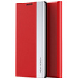 Etui z klapką do Xiaomi Redmi 10C, Side Magnetic, czerwone