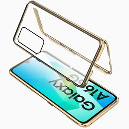 Etui do Samsung Galaxy A16 / A16 5G, Magnetic Dual Glass, złote
