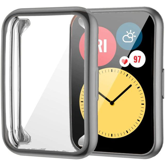 2w1 Etui z Osłoną na ekran do Huawei Watch Fit, Szare