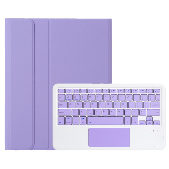 Etui z klawiaturą Bluetooth i touchpadem do Samsung Galaxy Tab A11+ – fioletowe