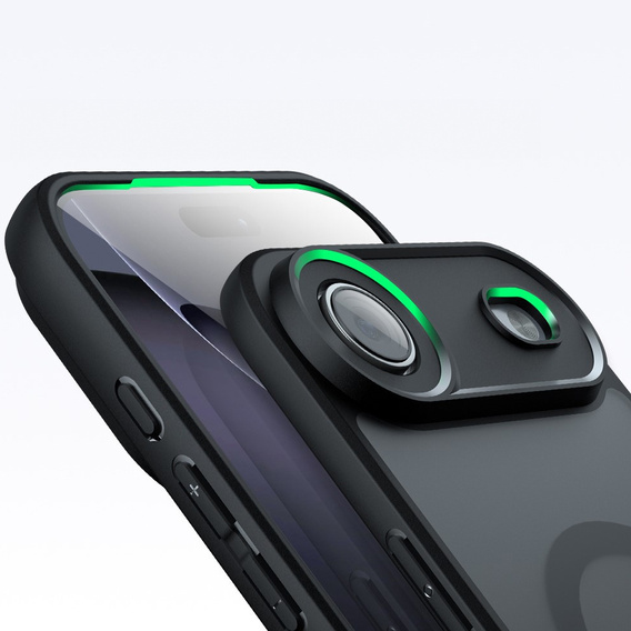 Etui do iPhone Air, do MagSafe, matowe z ochroną aparatów, czarne