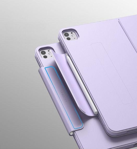 Dexnor iPad Pro 13" 2024 (7 gen.) – magnetyczne etui z funkcją podstawki - fioletowe