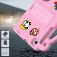 Etui do Samsung Galaxy Tab A7 Lite 8.7 T220/T225, Cute Patterns, z podstawką, Różowe