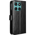Etui z klapką do Motorola Edge 60 / 60 Fusion, Crazy Horse Wallet, czarne