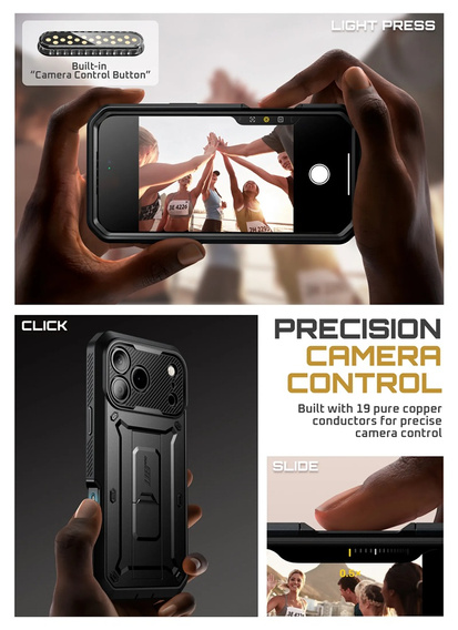 Etui Supcase do iPhone 17 Pro Max, Unicorn Beetle Pro, Black