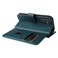 Etui z klapką do Samsung Galaxy A55 5G, 10 Card Slots Wallet, zielone