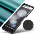 Etui do Samsung Galaxy Z Flip7 FE / Z Flip6, CASEME Litchi Leather, zielone