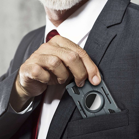 Etui na kartę z miejscem na AirTag 2 / 1, Multifunction Case, Czarne