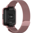 Pasek Bransoleta Milanese z Etui do Xiaomi Redmi Watch 2 Lite, Różowy
