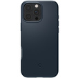 Etui Spigen do iPhone 16 Pro, Thin Fit Mag, granatowe + Szkło