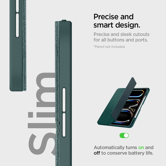 Etui SPIGEN do iPad Pro 13" 2024 (7 gen.), Urban Fit, zielone