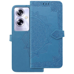 Etui z klapką do Oppo A79 5G, Mandala, niebieskie