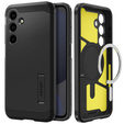 Etui Spigen do Samsung Galaxy S24 FE, Tough Armor Mag MagSafe, czarne + Szkło Hartowane 9H