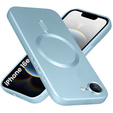 Etui do iPhone 16E, ColorMag, do MagSafe, niebieskie + Szkło hartowane 9H
