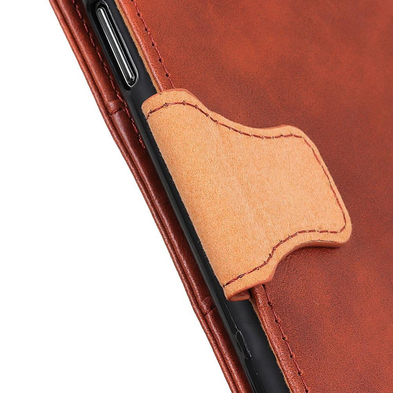 Skórzane Etui Wallet do Samsung Galaxy A50/A50S/A30S, brązowe