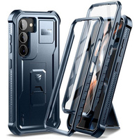 Etui pancerne do Samsung Galaxy S23 Plus, Dexnor Full Body (Two Frames), granatowe