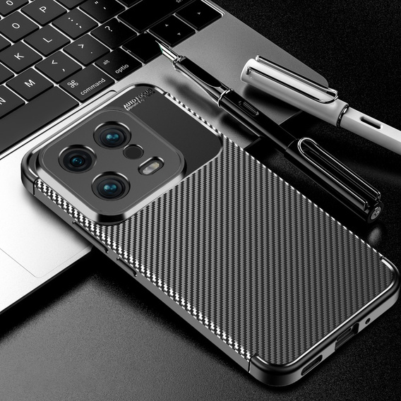 Etui do Xiaomi 13, Carbon Gel, czarne