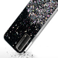 Etui do Huawei P Smart 2021/Y7A, Glittery, czarne