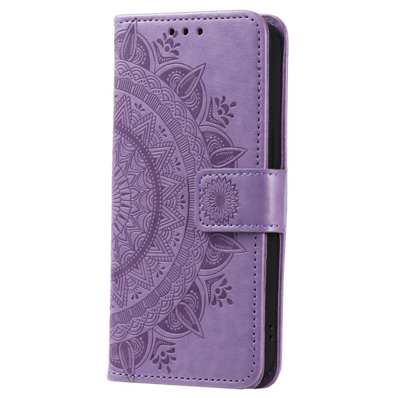 Etui z klapką do Xiaomi Redmi Note 12 4G, Mandala, fioletowe