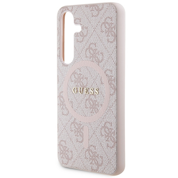Etui GUESS do Samsung Galaxy S24, 4G Ring Classic Logo, różowe