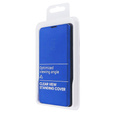 Etui do Samsung Galaxy A22 5G, Clear View, niebieskie