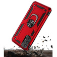 Etui pancerne do Samsung Galaxy A72 5G, Nox Case Ring, czerwone