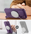 Etui do iPhone 17 Pro Max, Suritch Shockproof, do MagSafe – fioletowe