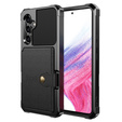Etui do Samsung Galaxy A54 5G, Card Holder Kickstand, czarne