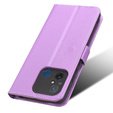 Etui z klapką do Xiaomi Redmi 12C, Wallet, Smart Magnet, fioletowe