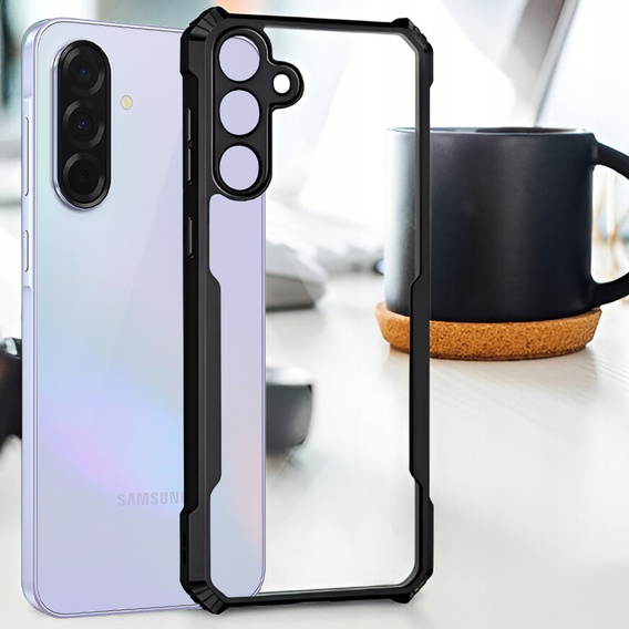Etui do Samsung Galaxy A36 5G, AntiDrop Hybrid, czarne + Szkło hartowane 9H