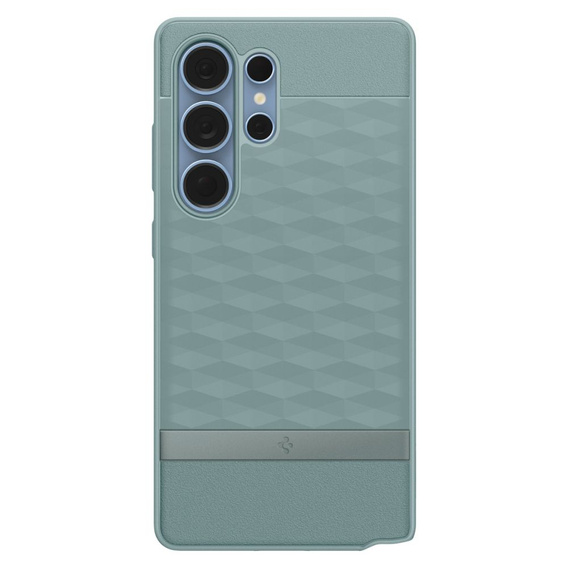 Etui Spigen do Samsung Galaxy S25 Ultra, Parallax Mag, do MagSafe, zielone + Szkło Hartowane 9H