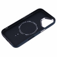 Etui do iPhone 16, Carbon Fiber MagSafe, czarne / niebieskie