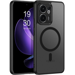 Etui do Oppo Reno 13F / Oppo Reno 13FS, do MagSafe, ERBORD Matt Case, czarny