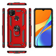 Etui pancerne do Xiaomi Redmi 9C, Nox Case Ring, czerwone